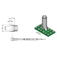 JBC C245018. Desoldering tip chip 3,4 mm, C245018