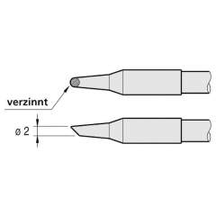 JBC C245102. Soldering tip bevelled, D: 2.0 mm, C245102