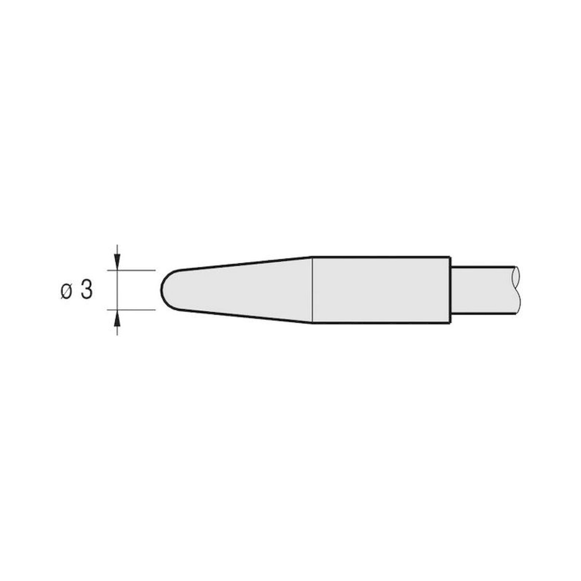 JBC C245107. Soldering tip conical D: 3 mm, C245107