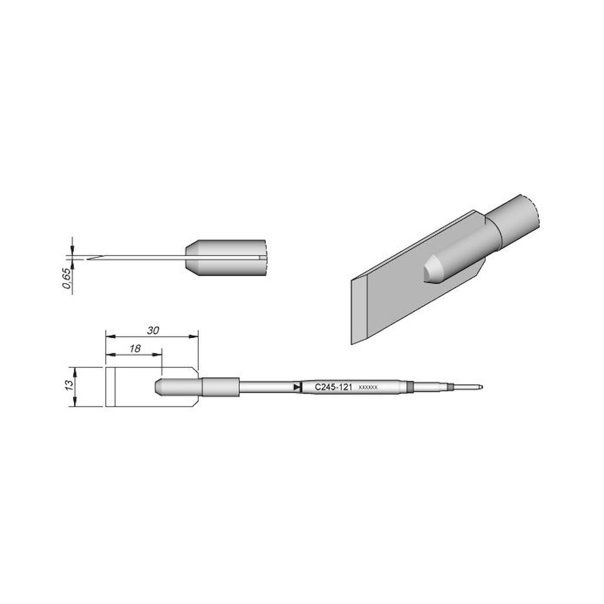 JBC C245121. Special soldering tips, for soldering iron T245, C245121