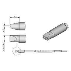 JBC C245124. Special soldering tips series C245, for soldering iron T245