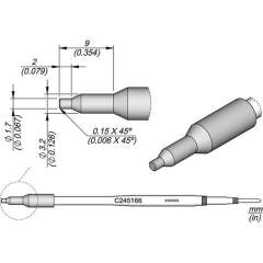 JBC C245166. Soldering tip plastic inox, 1,7 mm, C245166