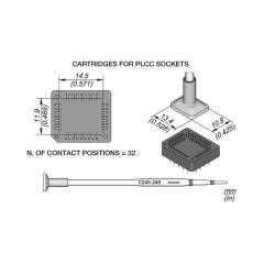 JBC C245248. Desoldering tip base 11.9x14.5 mm, C245248