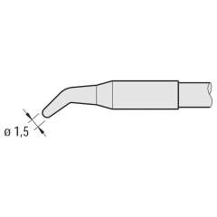 JBC C245259. Angled soldering tip, D: 1.5 mm, C245259