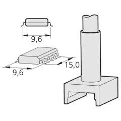 JBC C245304. Desoldering tip tunnel 9.6x15 mm, C245304