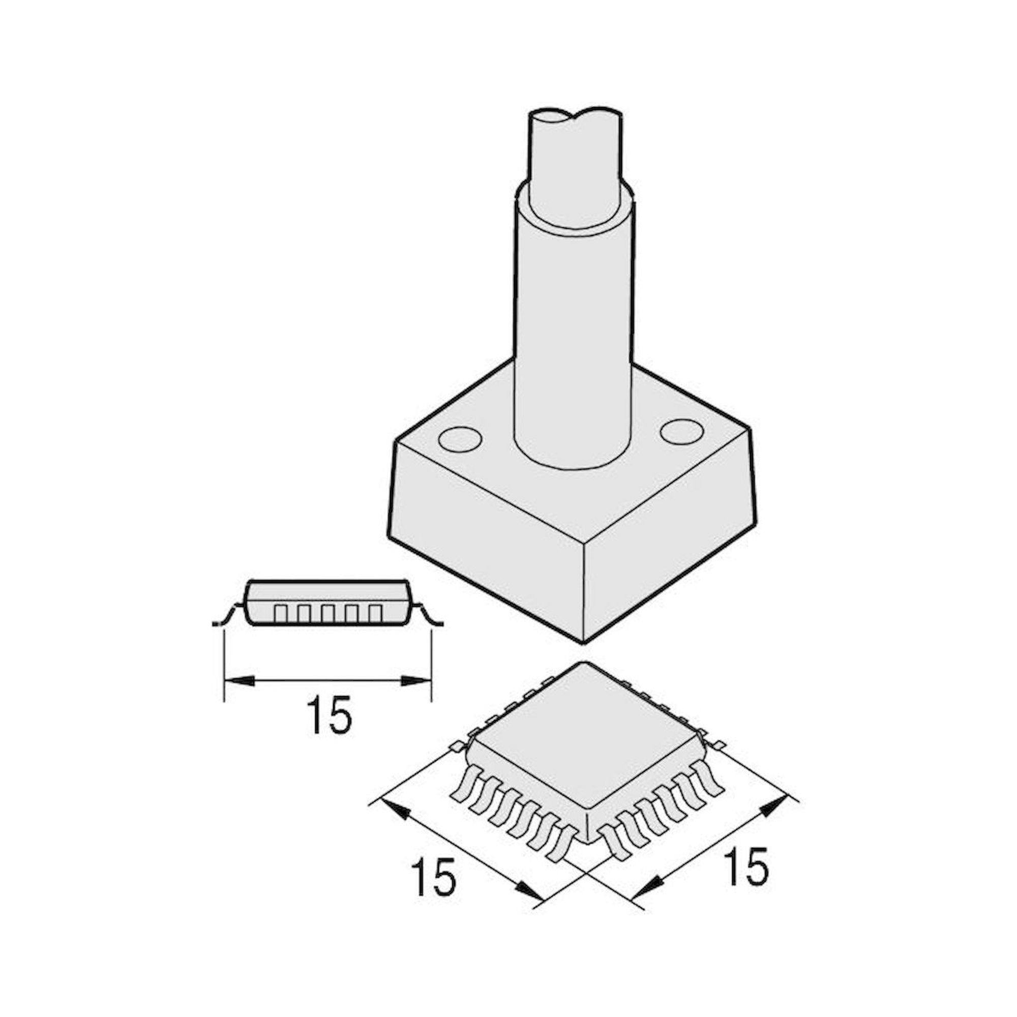 JBC C245315. Desoldering tip QFP 15x15 mm, C245315