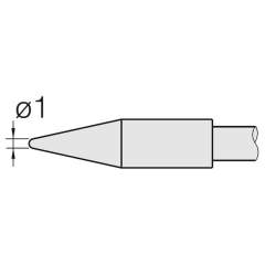 JBC C245403. Lötspitze konisch, D: 1 mm HT, C245403