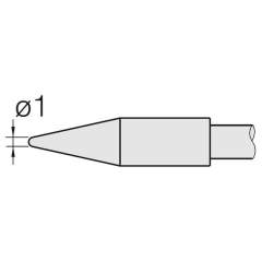 JBC C245403. Soldering tip conical, D: 1 mm HT, C245403