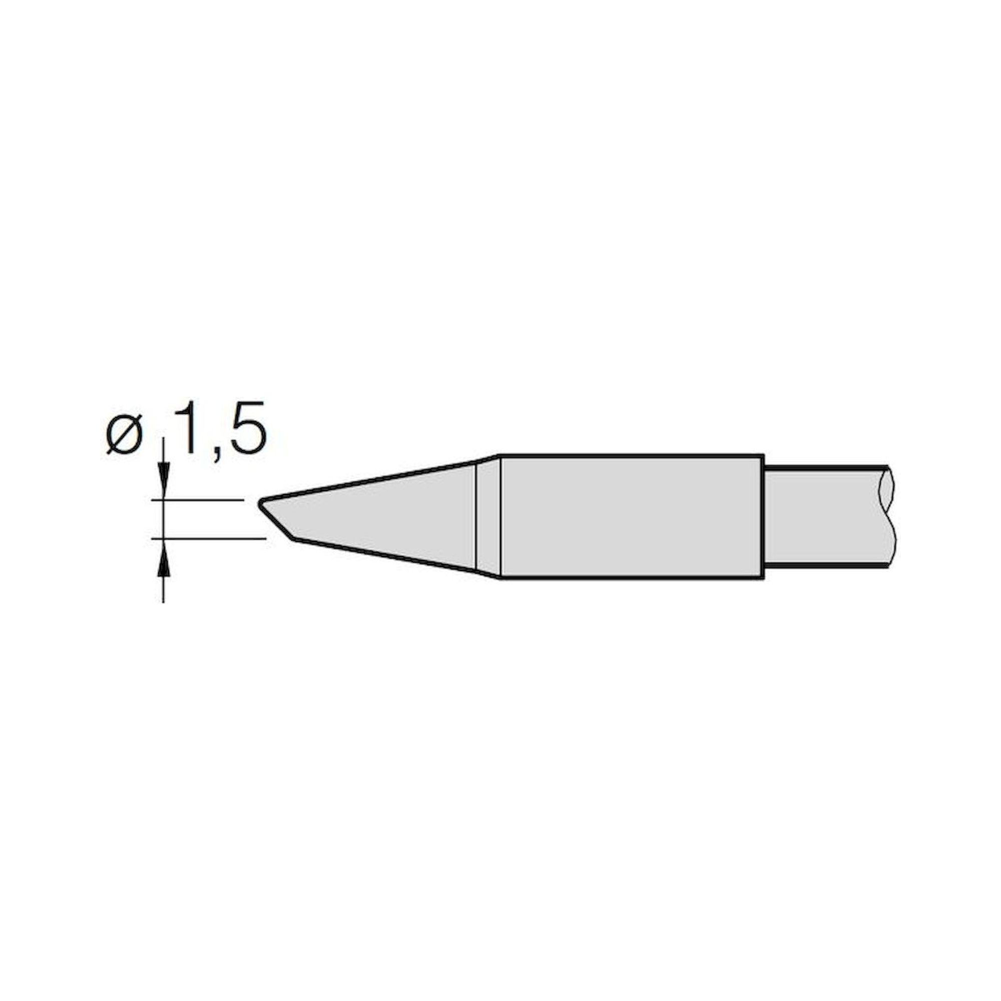 JBC C245405. Lötspitze abgeschrägt, D: 1,5 mm, C245405