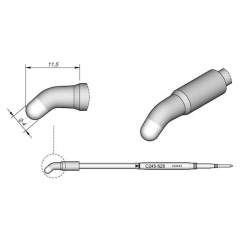 JBC C245628. Soldering tip angled, D: 4 mm HT
