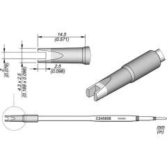 JBC C245658. Soldering tip, chip, 2 L