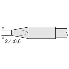 JBC C245741. Chisel shaped soldering tip, 2.4x0.6 mm, C245741