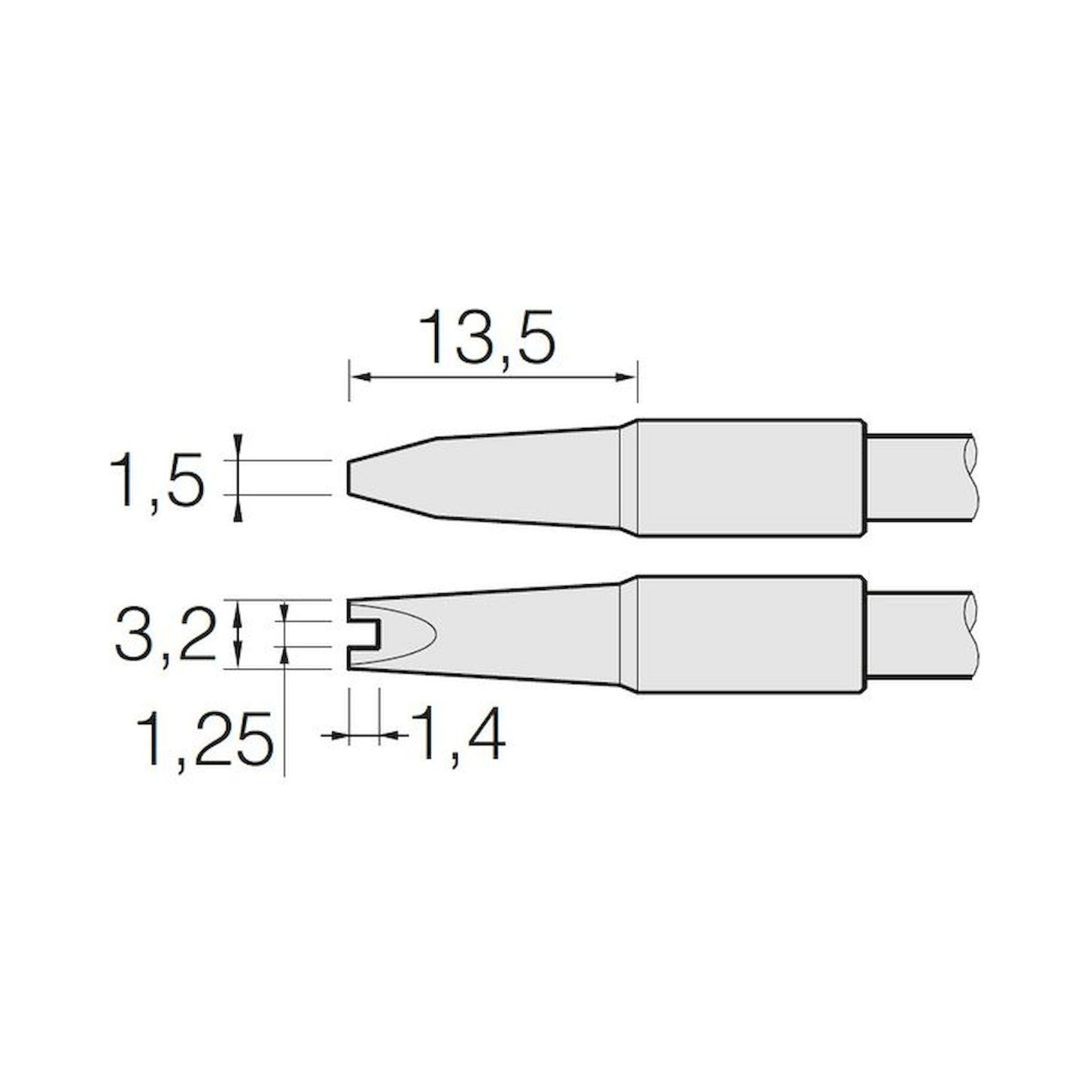 JBC C245757. Special soldering tips, for T245 soldering iron, C245757