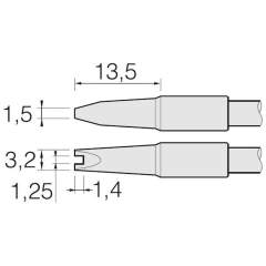 JBC C245757. Special soldering tips, for T245 soldering iron, C245757