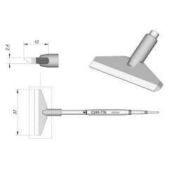 JBC C245776. Lötspitze klingenförmig, B: 37 mm, C245776