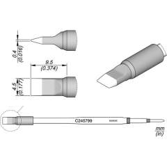 JBC C245799. Soldering tip blade, 4,5 mm, C245799