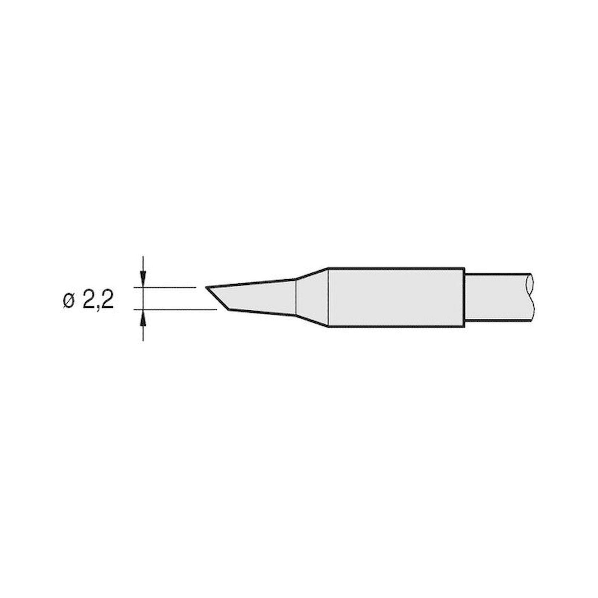 JBC C245845. Soldering tip bevelled, D: 2.2 mm, C245845