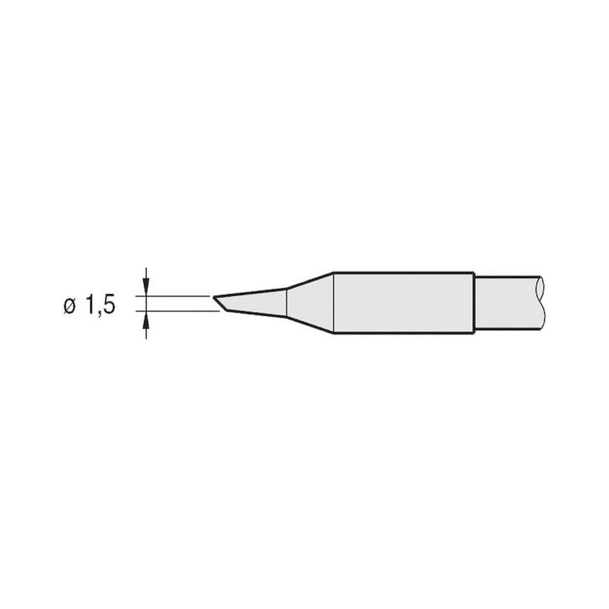 JBC C245905. Lötspitze abgeschrägt, D: 1,5 mm, C245905