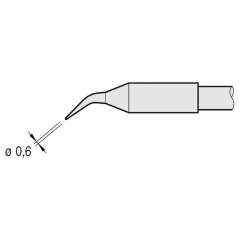 JBC C245929. Angled soldering tip, D: 0.6 mm, C245929