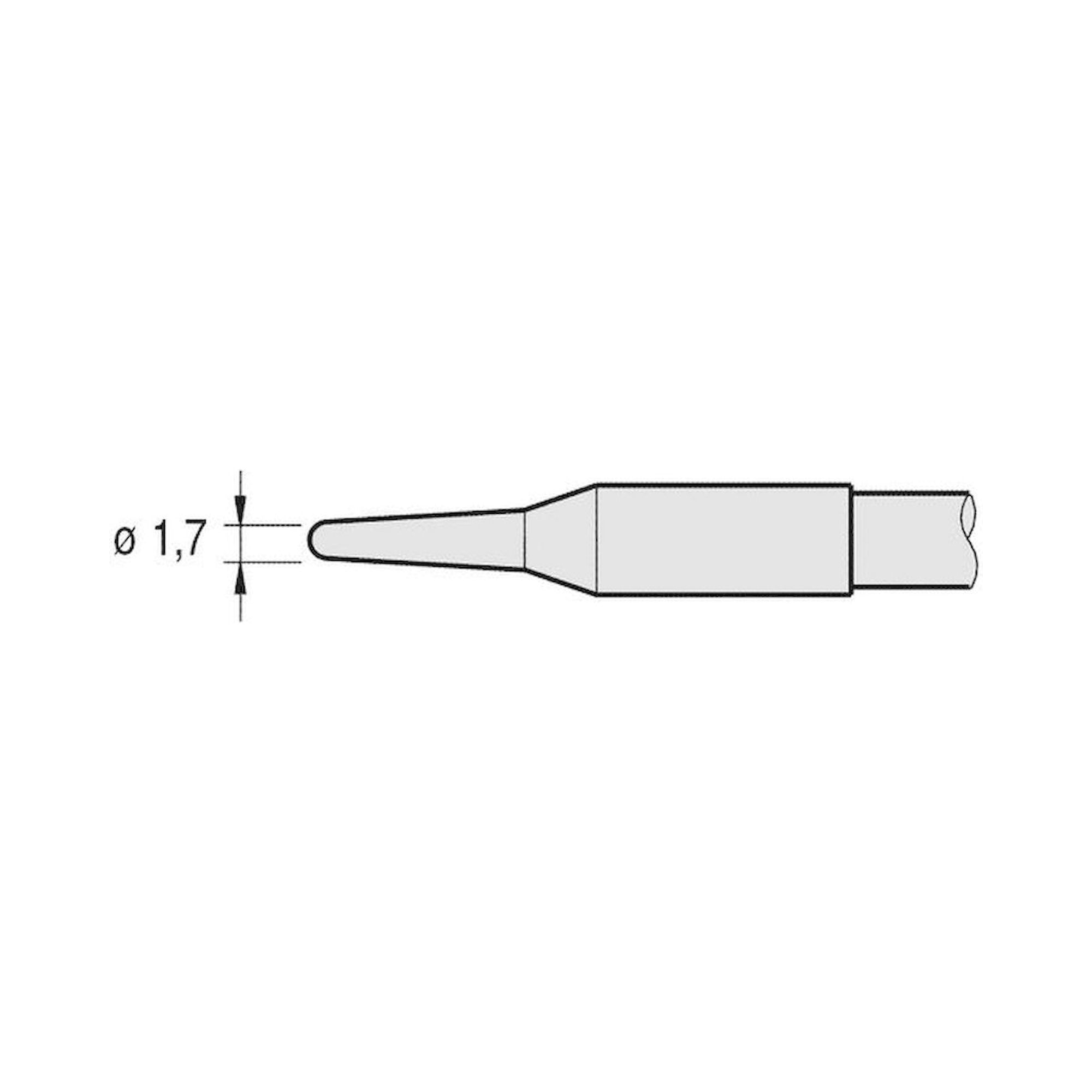 JBC C245943. Soldering tip conical, D: 1.7 mm, C245943