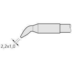 JBC C250406. Lötspitze meißelförmig, gebogen, 2,2x1 mm, C250406