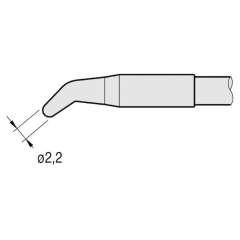 JBC C250410. Lötspitze konisch, gebogen, D: 2,2 mm, C250410