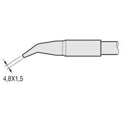 JBC C250412. Lötspitze meißelförmig, gebogen, 4,8x1,5 mm, C250412