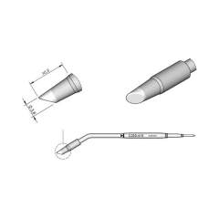 JBC C250415. Soldering tip bevelled, D: 3.8 mm, C250415