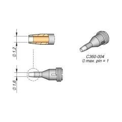 JBC C360004. Entlötdüse D: 1,2 mm, throughhole, C360004