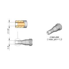 JBC C360006. Entlötdüse D: 1,5 mm, throughhole, C360006