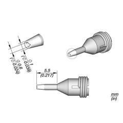 JBC C360011. Desoldering nozzle for pad cleaning, D: 0.6 mm, C360011