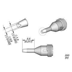 JBC C360012. Desoldering nozzle for pad cleaning, D: 0.8 mm, C360012