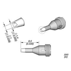 JBC C360013. Desoldering nozzle for pad cleaning, D: 1 mm, C360013