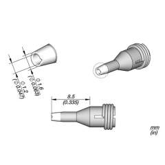 JBC C360014. Desoldering nozzle for pad cleaning, D: 1,2 mm, C360014