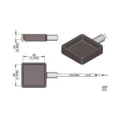 JBC C470-SP42. Lötspitze mit Kleinlötbad, 40x40x10 mm, C470-SP42