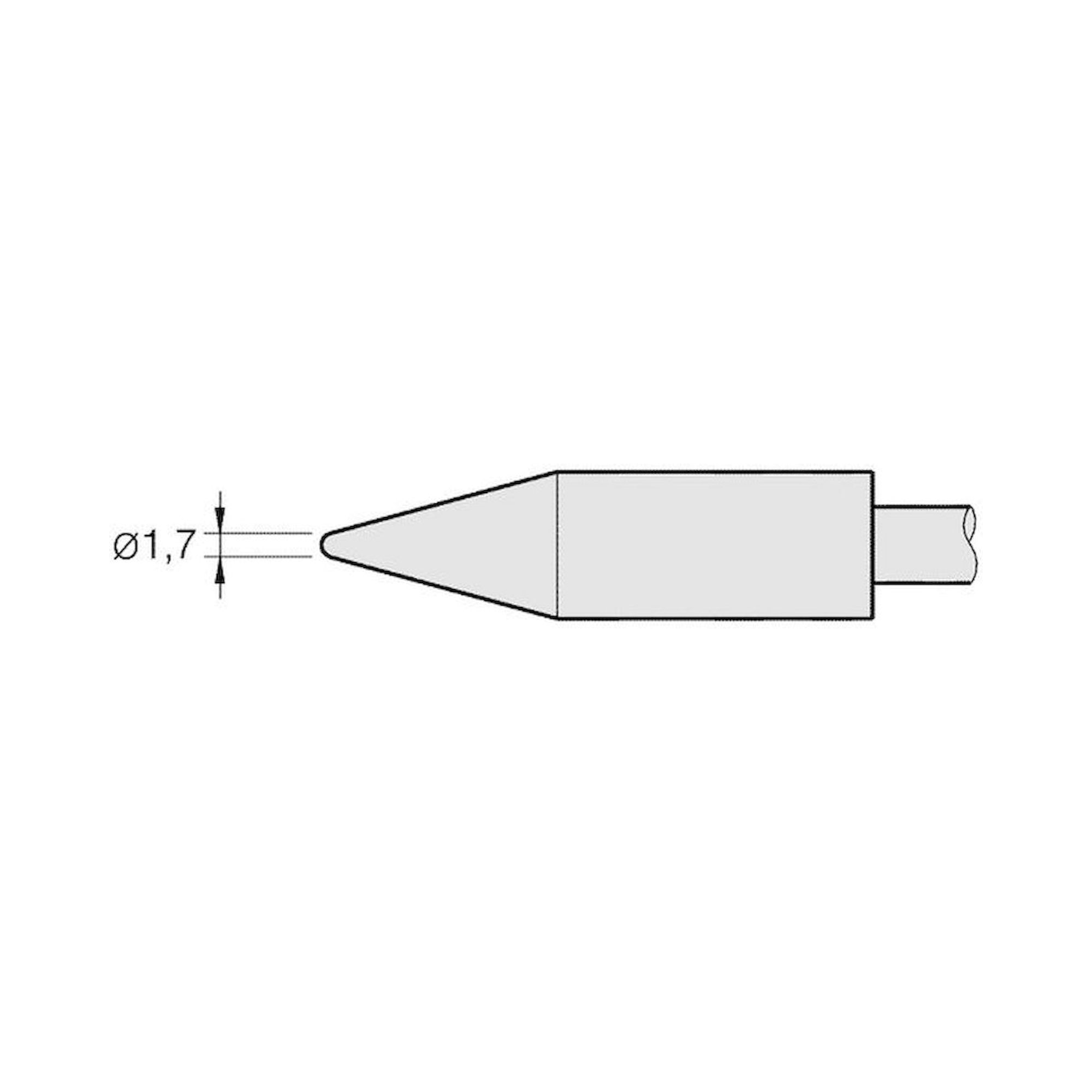 JBC C470001. Lötspitze rund, D 1,7 mm, C470001