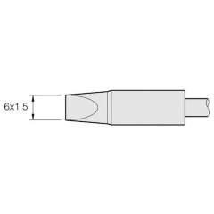 JBC C470002. Soldering tip chisel-shaped, 6x1.5 mm