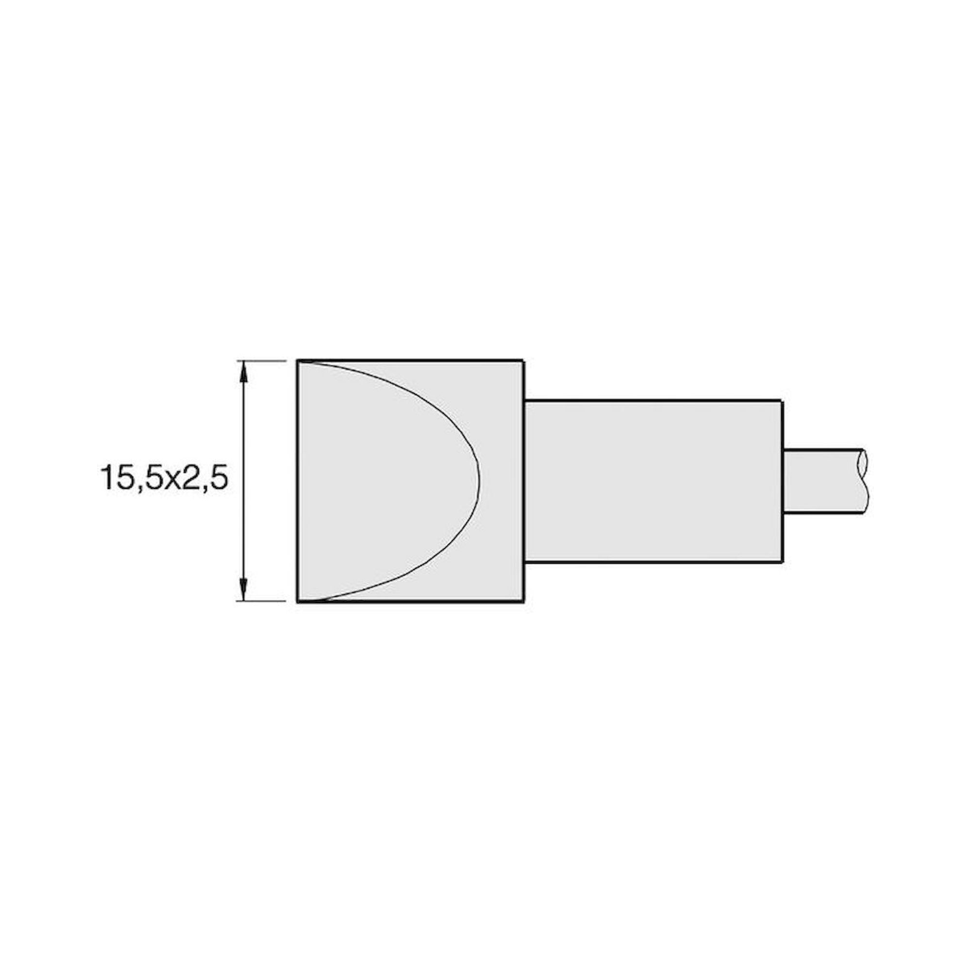 JBC C470007. Lötspitze meißelförmig, 15,5x2,5 mm, C470007