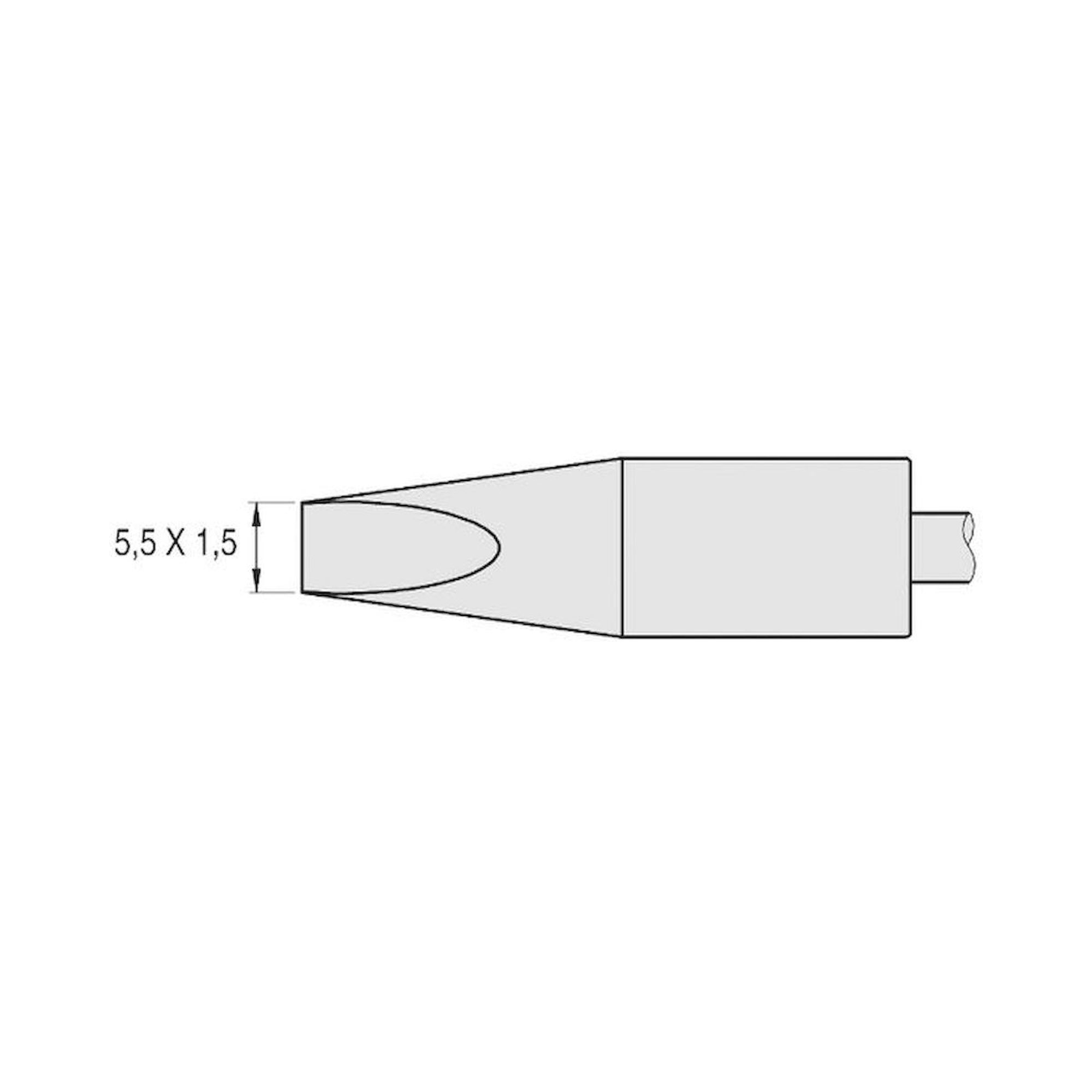 JBC C470009. Lötspitze meißelförmig 5,5x1,5 mm, C470009
