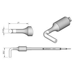 JBC C470011. Lötspitze gewinkelt, D 4,2 mm, C470011