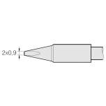 JBC C470013. Chisel-shaped soldering tip, 2x0.9 mm, C470013