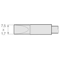 JBC C470016. Chisel-shaped soldering tip, 7.5x1.7 mm, C470016