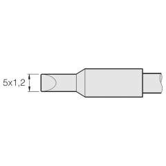 JBC C470017. Chisel-shaped soldering tip, 5x1.2 mm, C470017