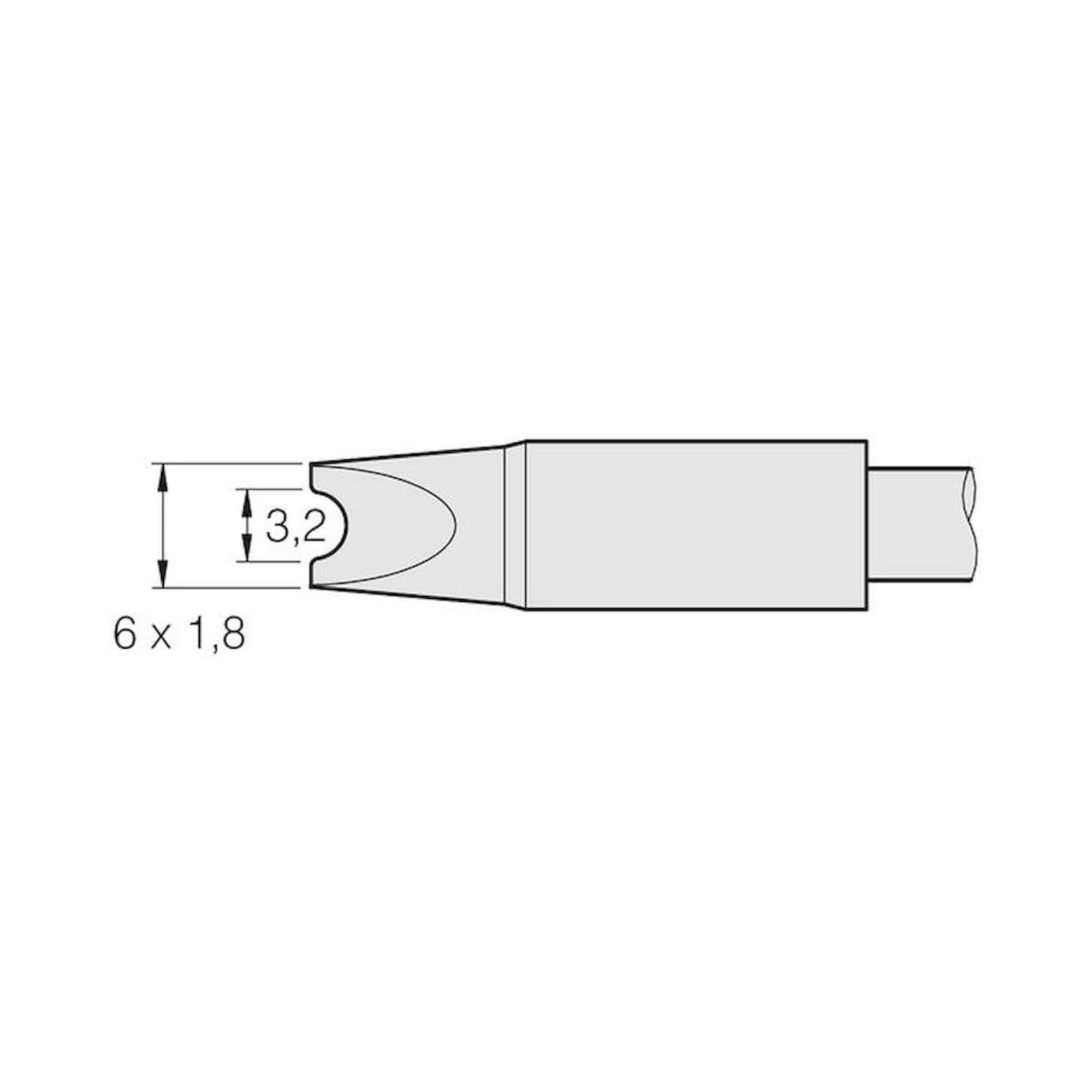 JBC C470031. Soldering tip for cables and connectors, D 3.2 mm, C470031