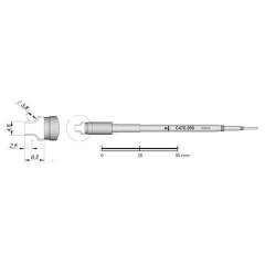 JBC C470050. Soldering tip for special connectors, D 3.8 mm, C470050