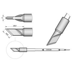 JBC C470061. Knife-shaped soldering tip, 10.6 mm, C470061