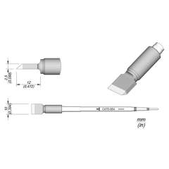 JBC C470064. Knife-shaped soldering tip, width 10 mm, C470064