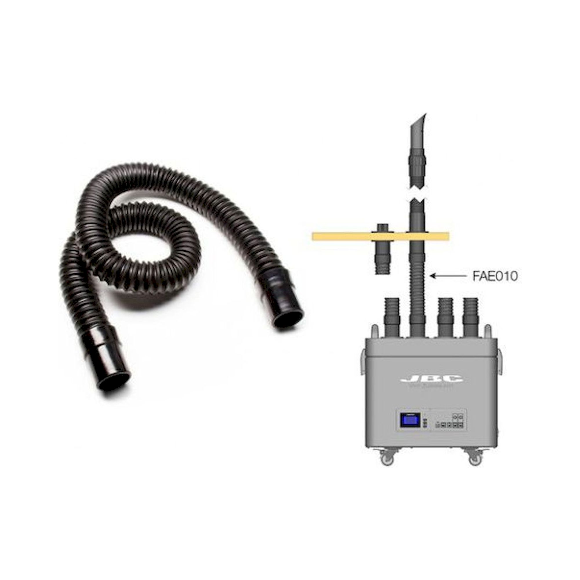 JBC FAE010. Flexibler Schlauch 1,5 m, D: 50 mm, ESD gerecht