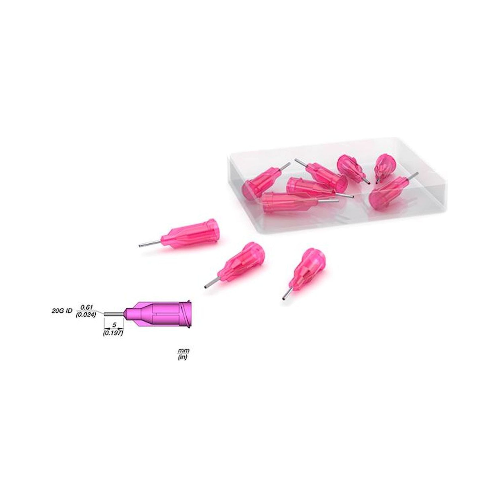 JBC ND20S6. Edelstahl Dosiernadeln 20 G, 10 Stück