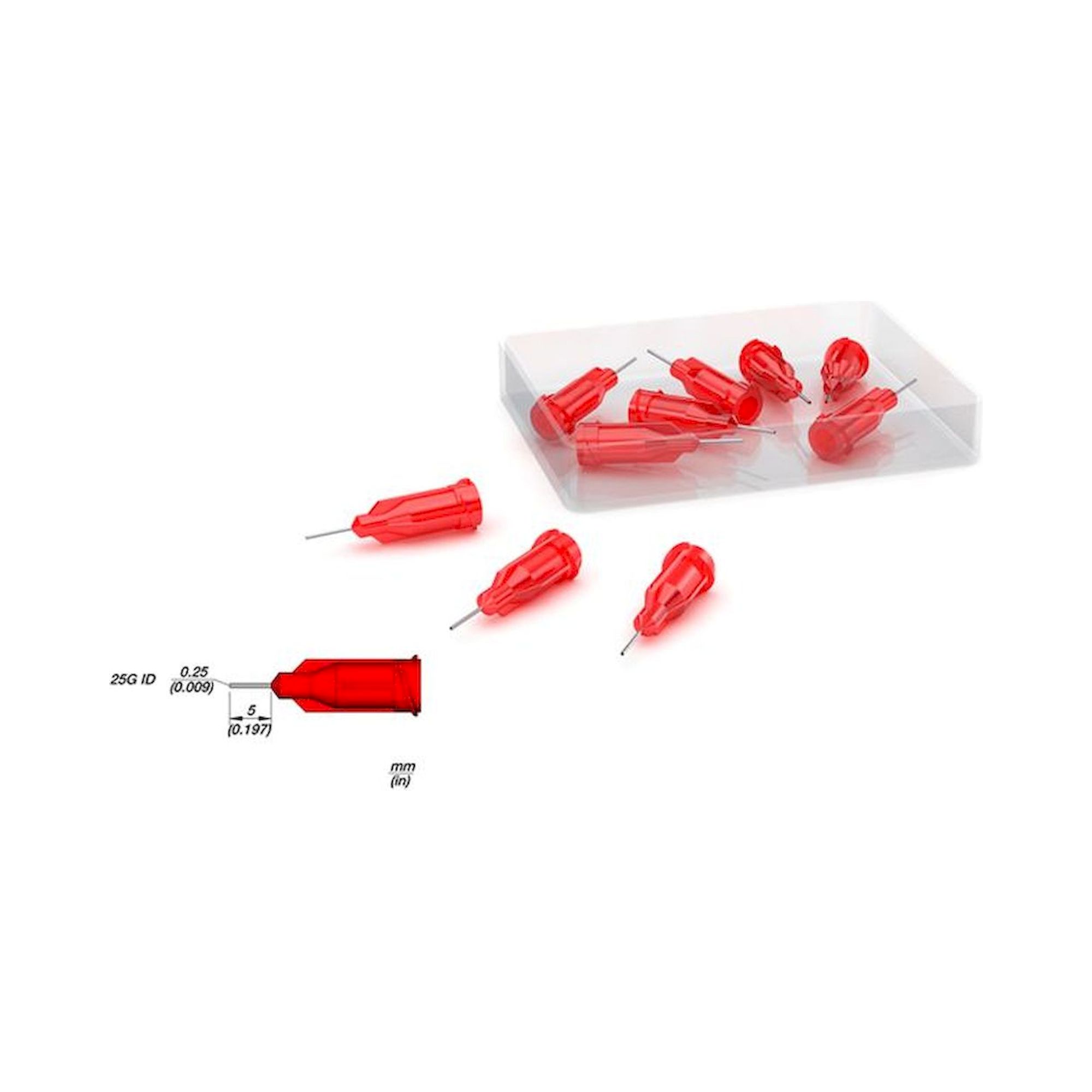 JBC ND25S6. Edelstahl Dosiernadeln 25 G, 10 Stück